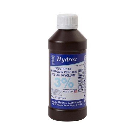 Mckesson Hydrox Hydrogen Peroxide Antiseptic, 8 oz. Bottle, 12PK HDX-D0011
